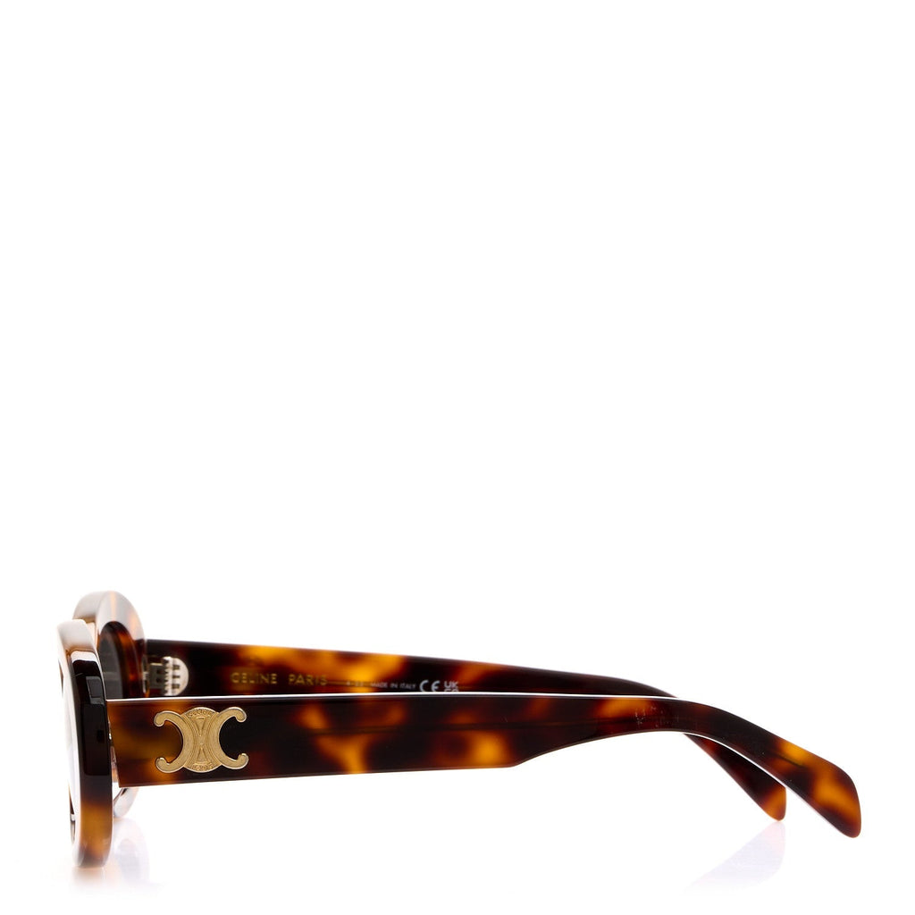 Celine Oval Sunglasses — Tortoise