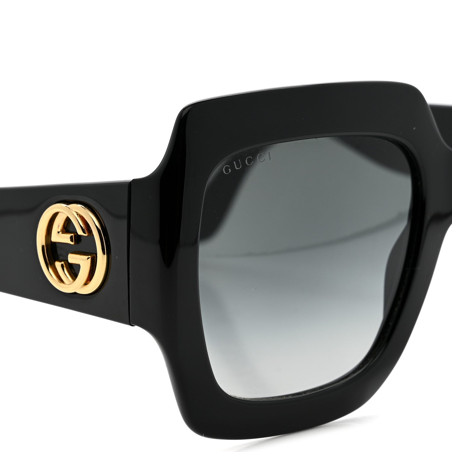 Gucci Square Sunglasses — Black GG0141S