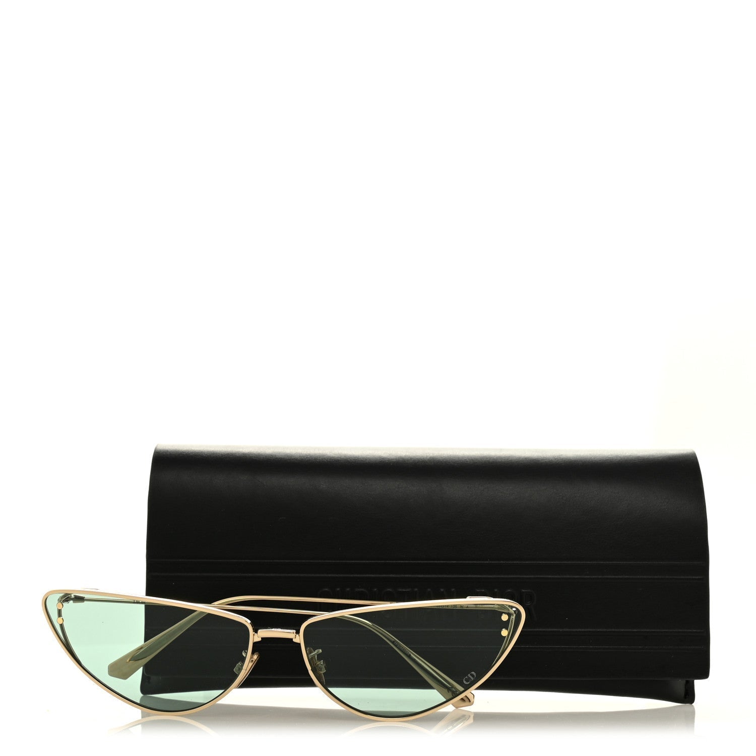Dior Cat-Eye Sunglasses — Gold