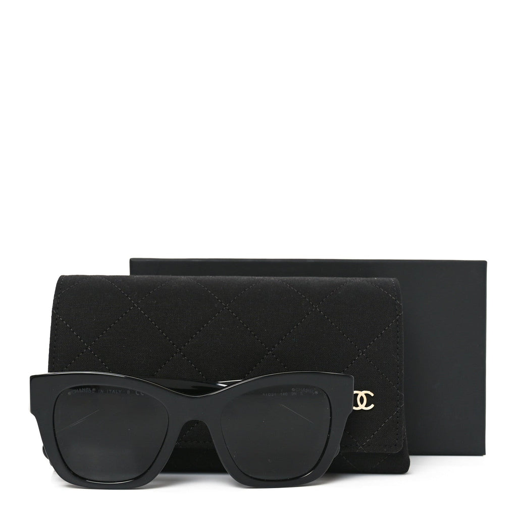 Chanel Square Sunglasses — Black