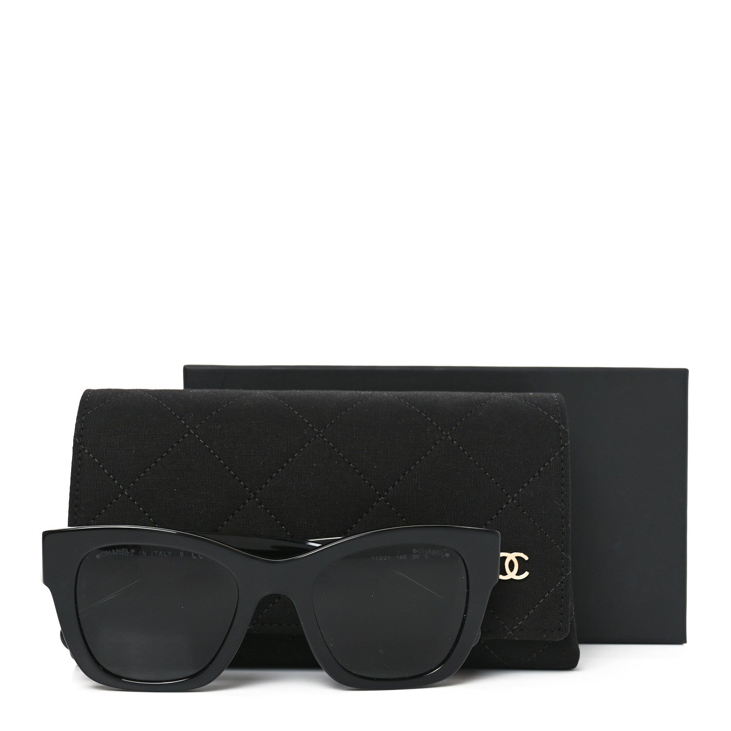 Chanel Square Sunglasses — Black