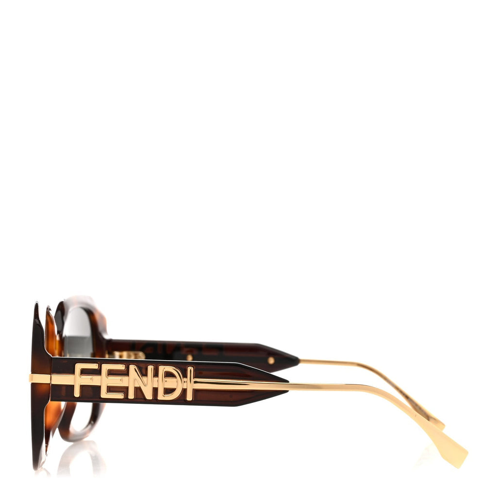 Fendi Square Sunglasses — Tortoise