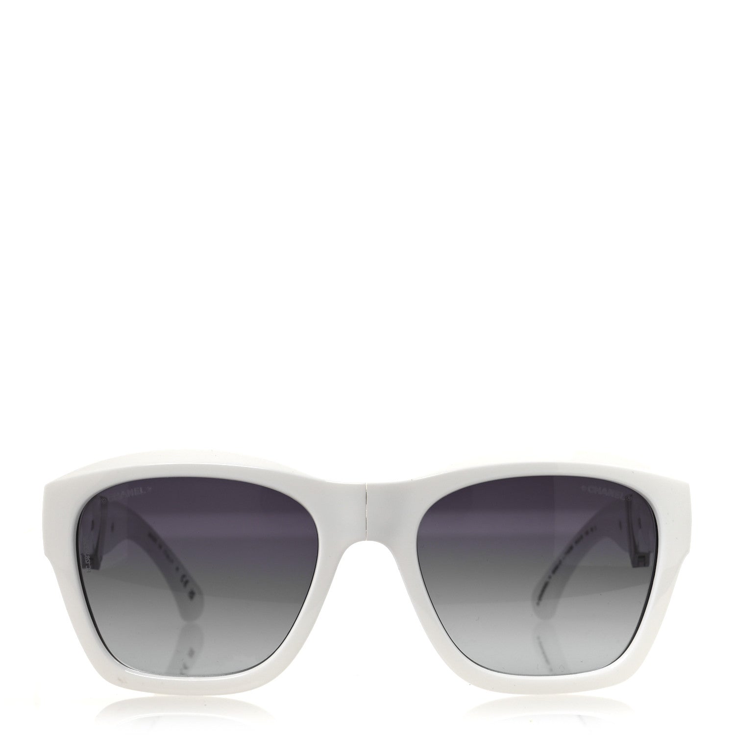 Chanel Square Sunglasses — White 6055-B