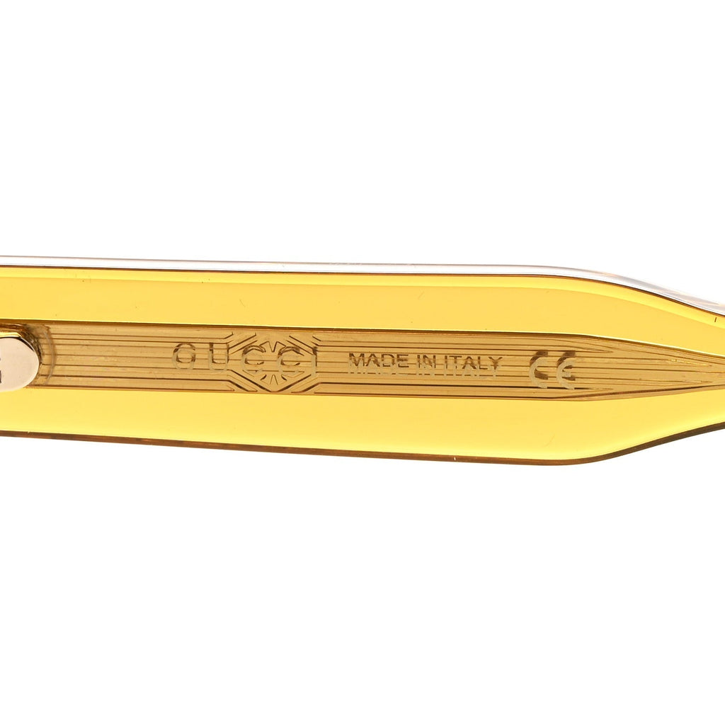 Gucci Square Sunglasses — Yellow GG1085S