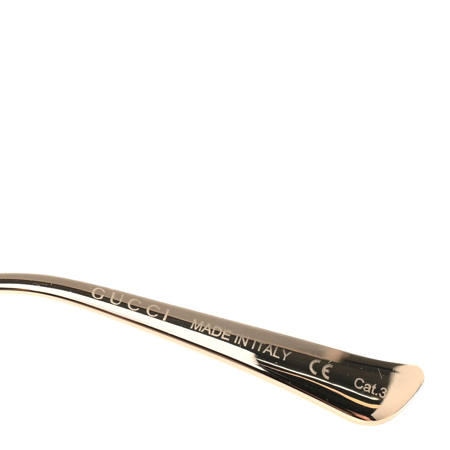 Gucci Oversized Round Sunglasses — Gold GG0225S