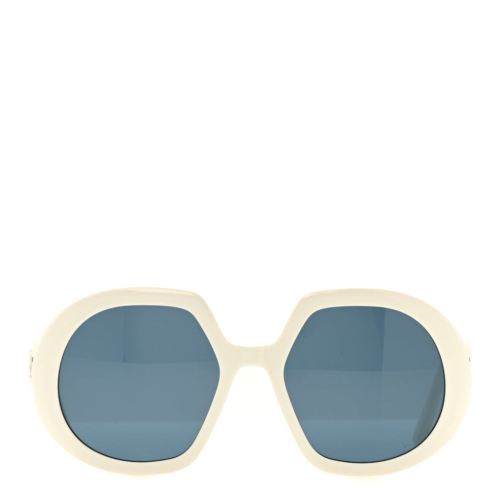Dior Square Sunglasses — White