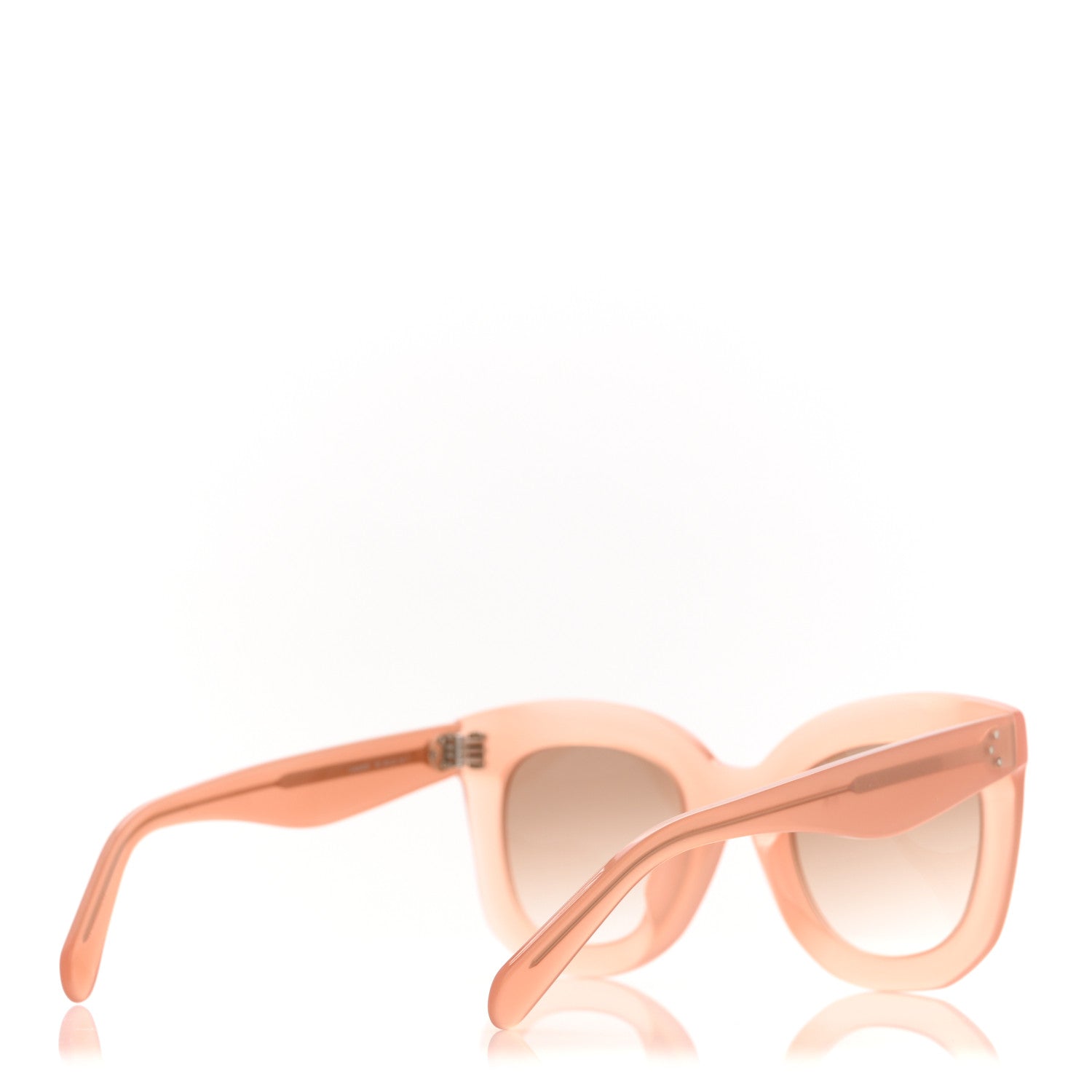 Celine Oversized Round Sunglasses CL4005FN Peach