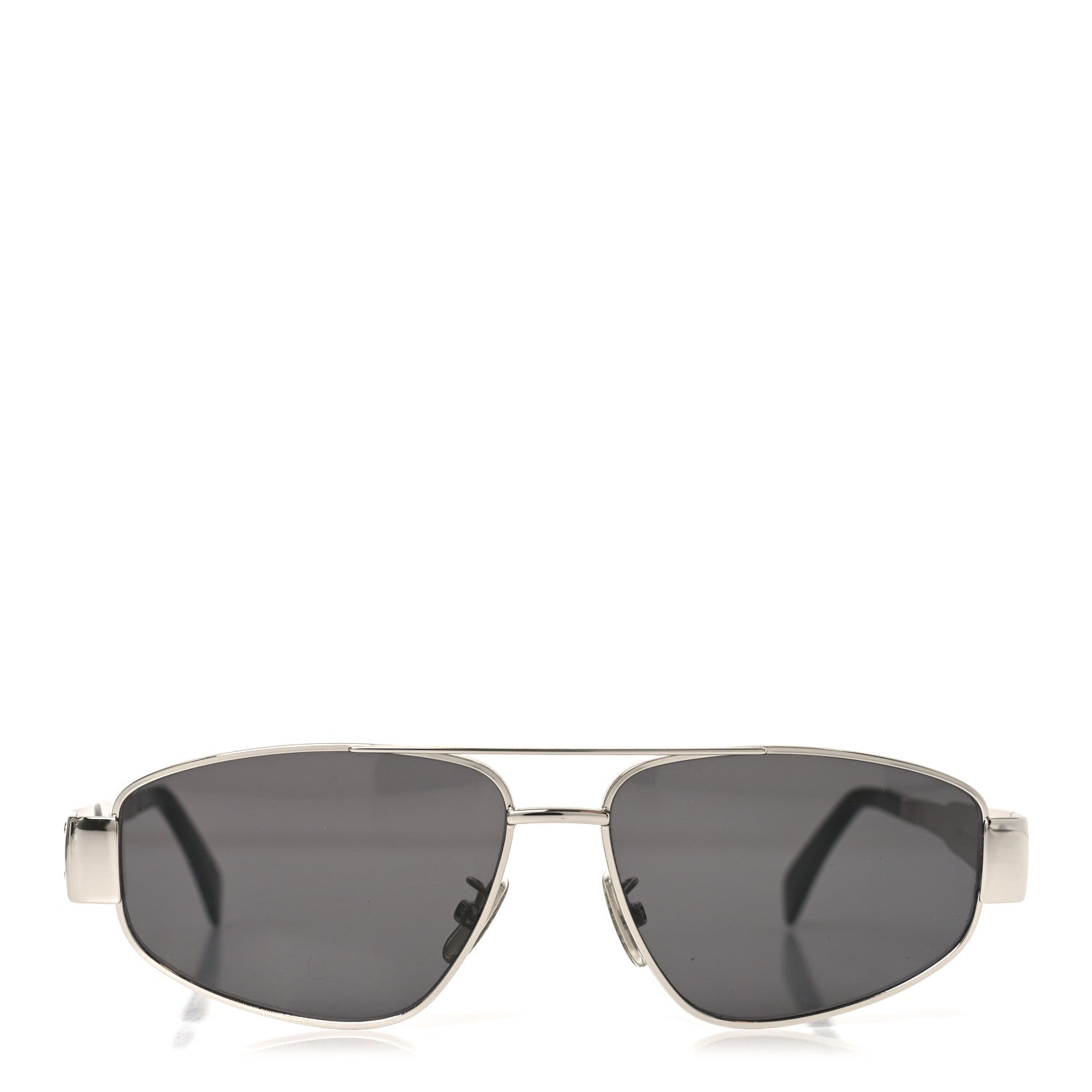 Celine Square Sunglasses — Silver