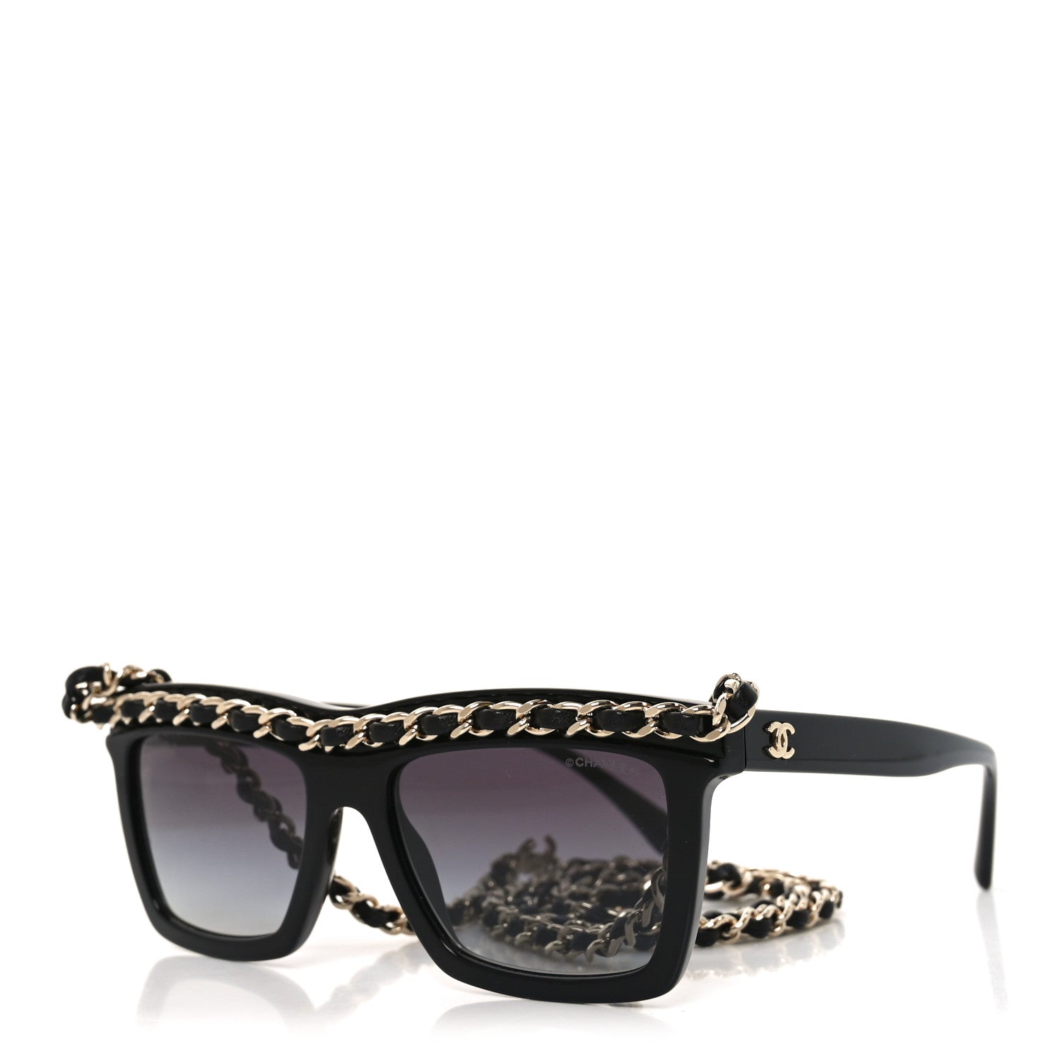Chanel Square Sunglasses — Black