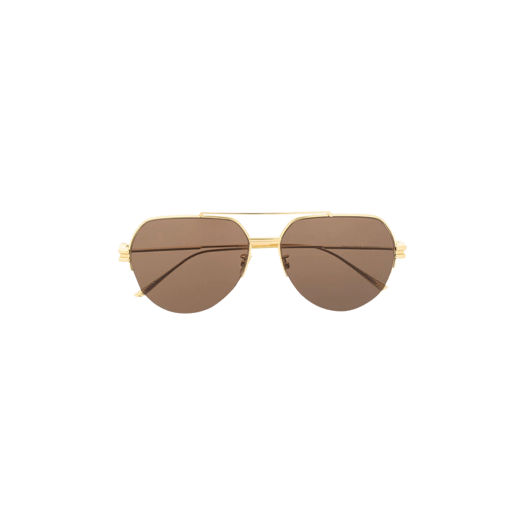 Bottega Veneta Sunglasses — Gold
