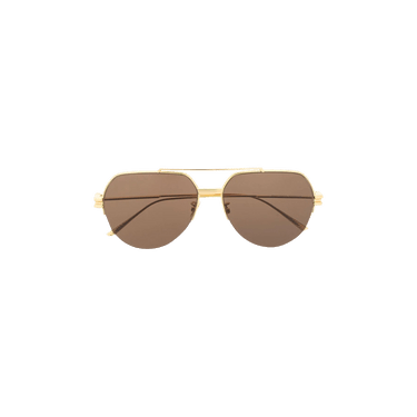 Bottega Veneta Sunglasses — Gold
