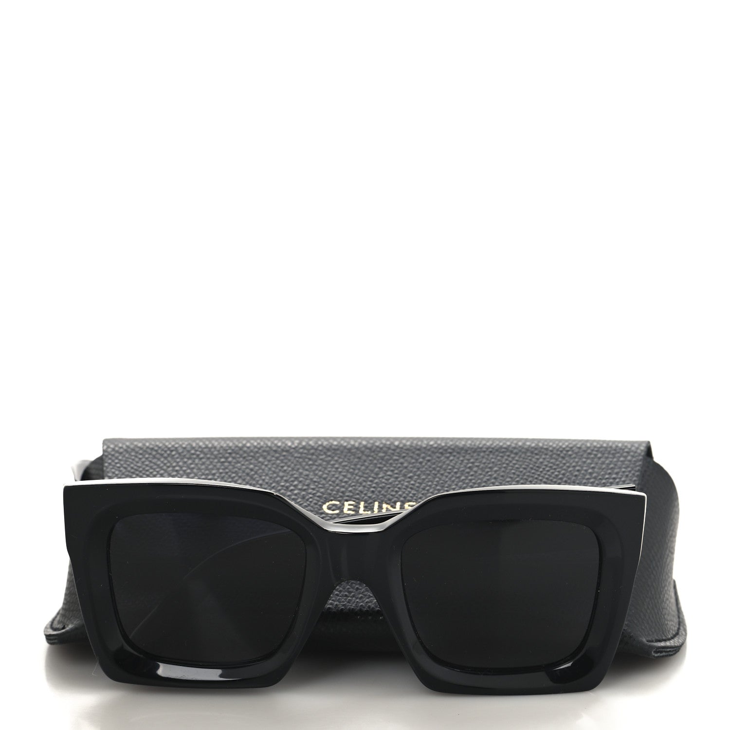 Celine Square Sunglasses — Black