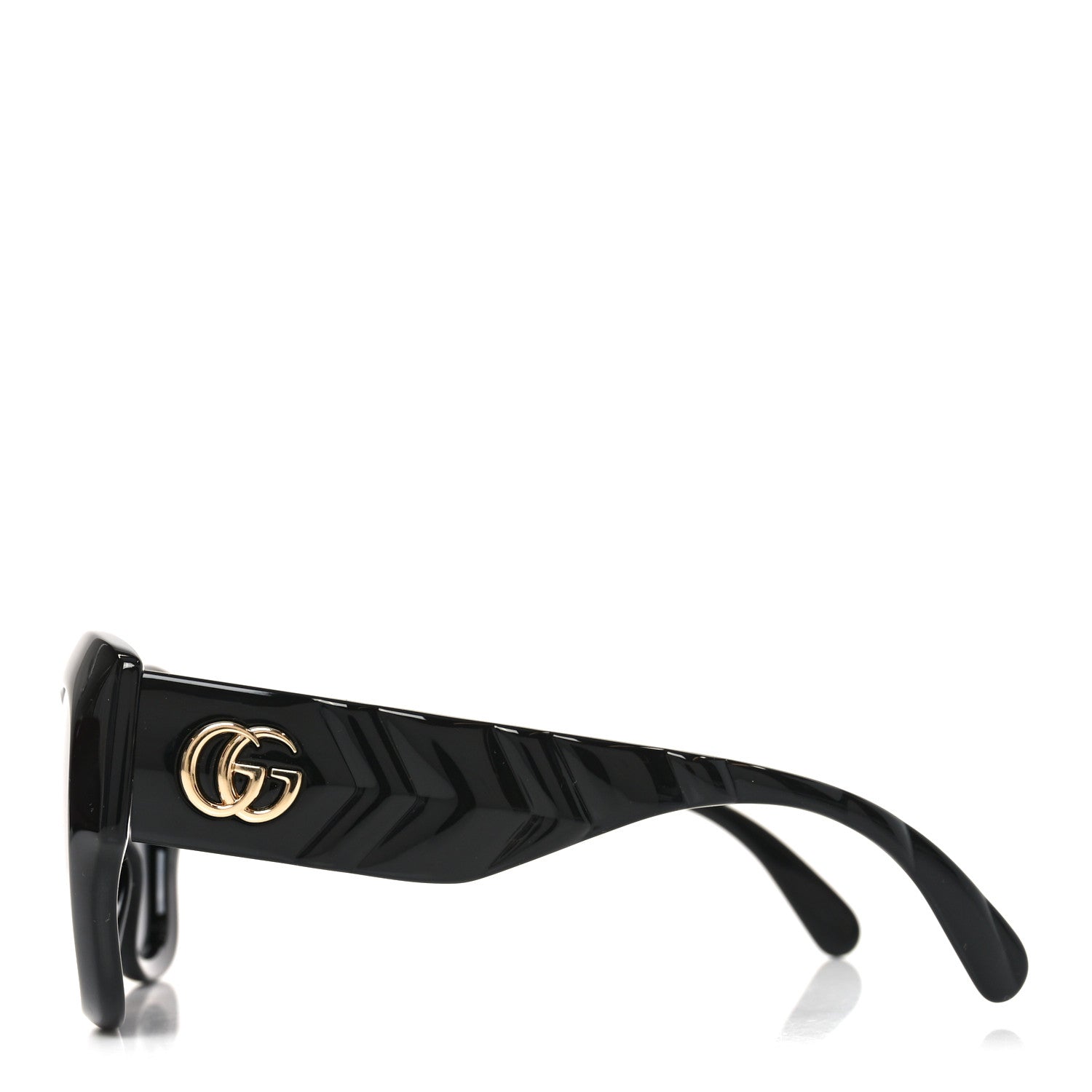 Gucci Oversized Sunglasses — Black GG0808S