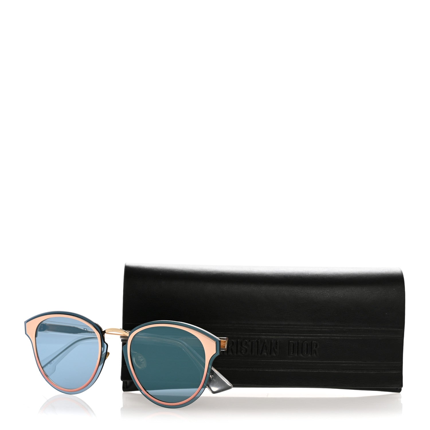 Dior Square Sunglasses — Blue