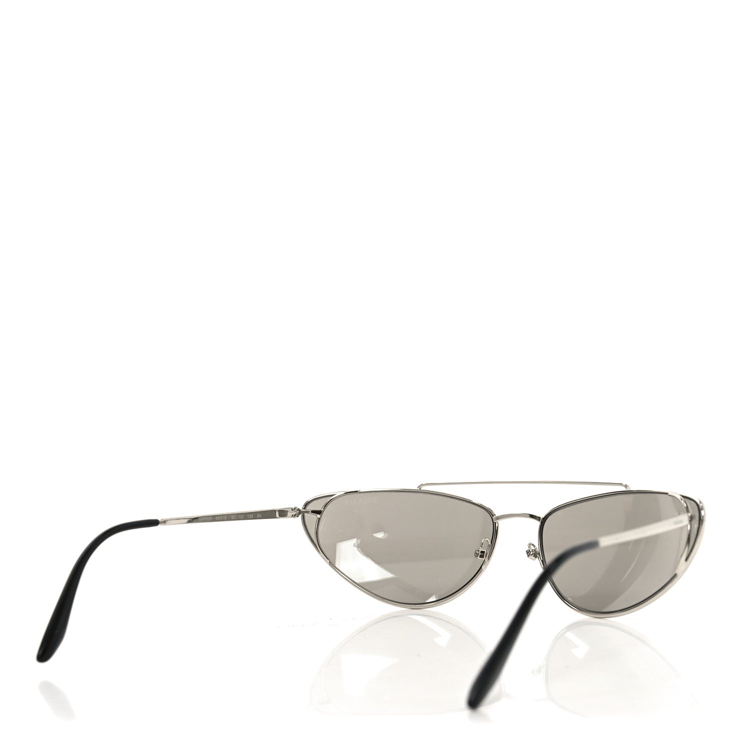 Prada Cat-Eye Sunglasses — Silver SPR 62V