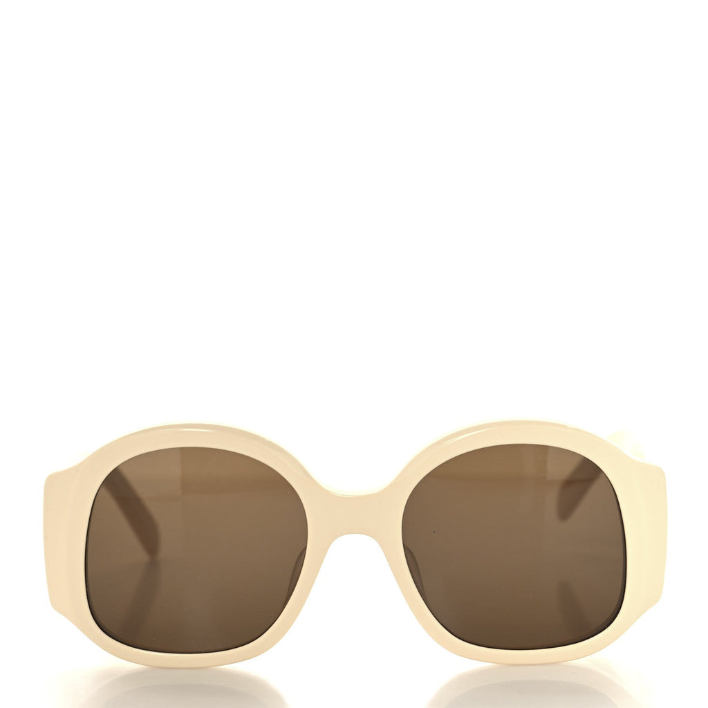 Celine Square Sunglasses — White