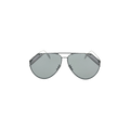 Alexander McQueen Aviator Sunglasses — Silver