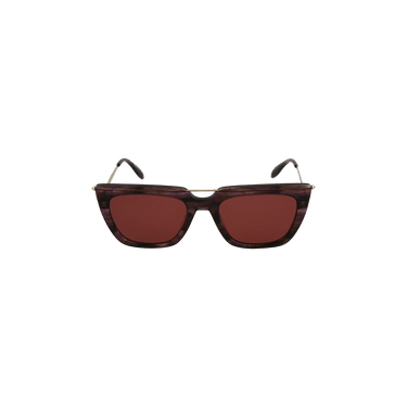 Alexander McQueen Square Frame Acetate Sunglasses — Purple