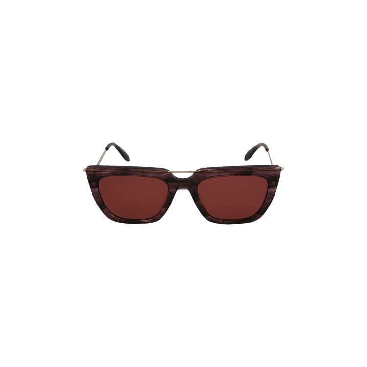 Alexander McQueen Square Frame Acetate Sunglasses — Purple