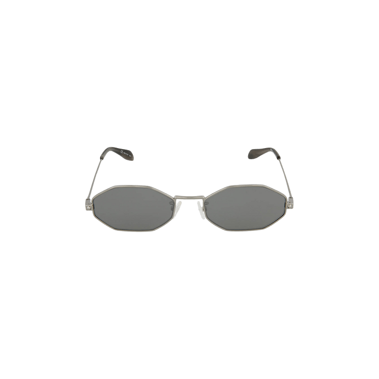 Alexander McQueen Round Frame Metal Sunglasses — Silver