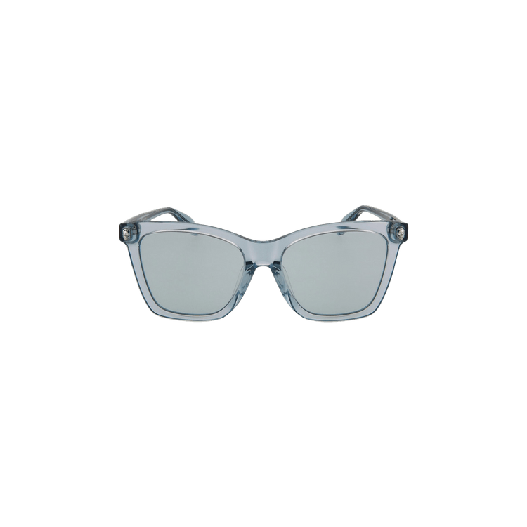Alexander McQueen Square Frame Acetate Sunglasses — Blue