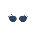 Alexander McQueen Round Frame Metal Sunglasses — Silver