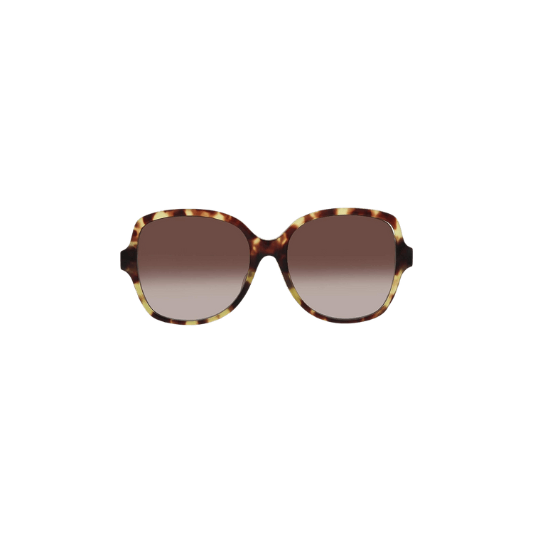 Bottega Veneta Square Rectangle Sunglasses — Brown