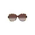 Bottega Veneta Square Rectangle Sunglasses — Brown