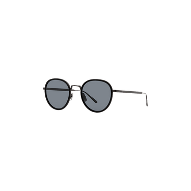 Bottega Veneta Round Oval Sunglasses — Black