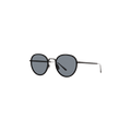 Bottega Veneta Round Oval Sunglasses — Black