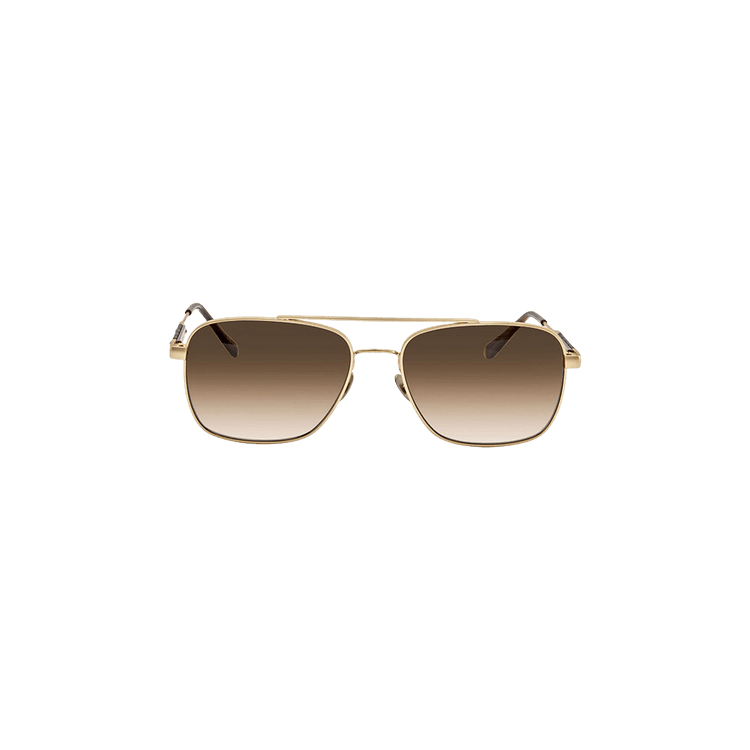 Bottega Veneta Aviator Sunglasses — Gold