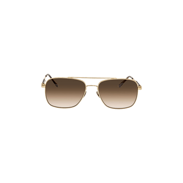 Bottega Veneta Aviator Sunglasses — Gold