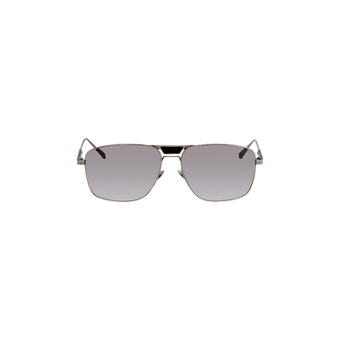 Bottega Veneta Aviator Sunglasses — Silver