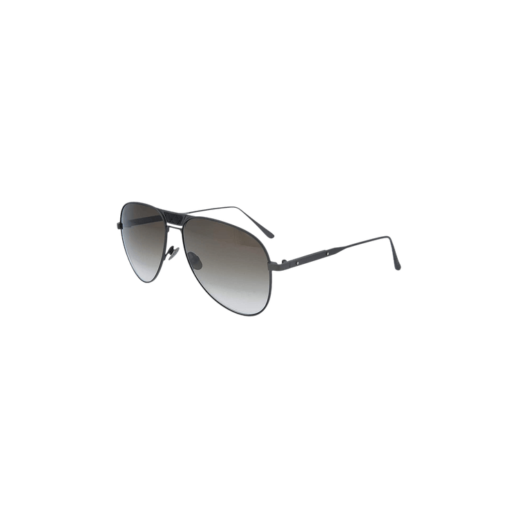 Bottega Veneta Aviator Sunglasses — Black