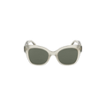 Bottega Veneta Square Frame Sunglasses — Grey