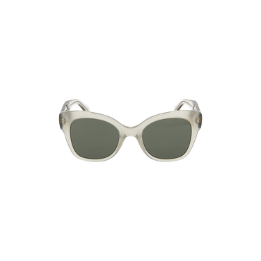 Bottega Veneta Square Frame Sunglasses — Grey