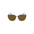 Bottega Veneta Cat Eye Frame Metal Sunglasses — Brown