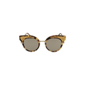 Bottega Veneta Cat Eye Metal Sunglasses — Gold