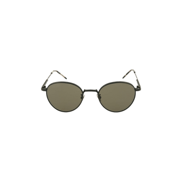 Bottega Veneta Round Oval Sunglasses — Black