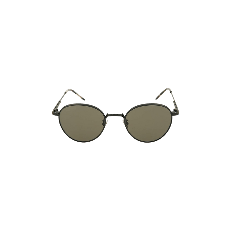 Bottega Veneta Round Oval Sunglasses — Black