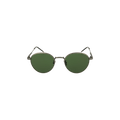 Bottega Veneta Round Frame Metal Sunglasses — Silver