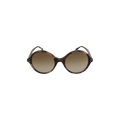 Bottega Veneta Round Frame Sunglasses — Brown