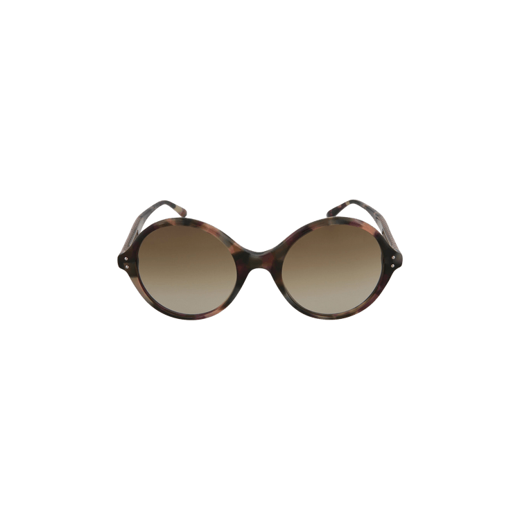 Bottega Veneta Round Frame Sunglasses — Brown