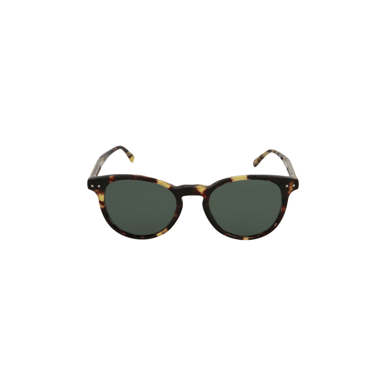 Bottega Veneta Round Frame Acetate Sunglasses — Brown