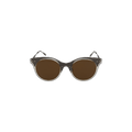 Bottega Veneta Round Frame Acetate Sunglasses — Brown