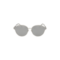 Bottega Veneta Round Frame Metal Sunglasses — Silver