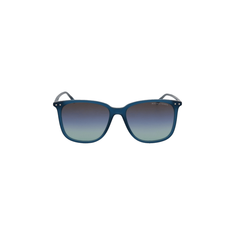 Bottega Veneta Square Frame Acetate Sunglasses — Blue