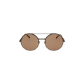 Bottega Veneta Round Frame Metal Sunglasses — Silver