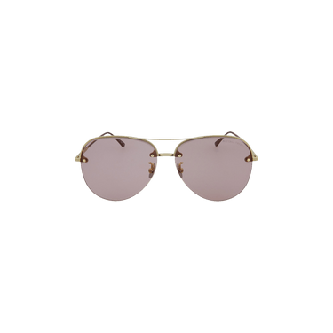 Bottega Veneta Aviator Style Metal Sunglasses — Red