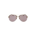 Bottega Veneta Aviator Style Metal Sunglasses — Red